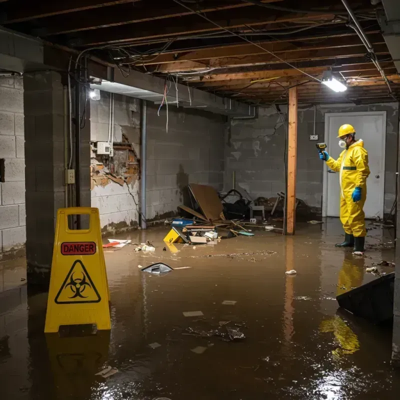 Flooded Basement Electrical Hazard in Rockingham County, NH Property